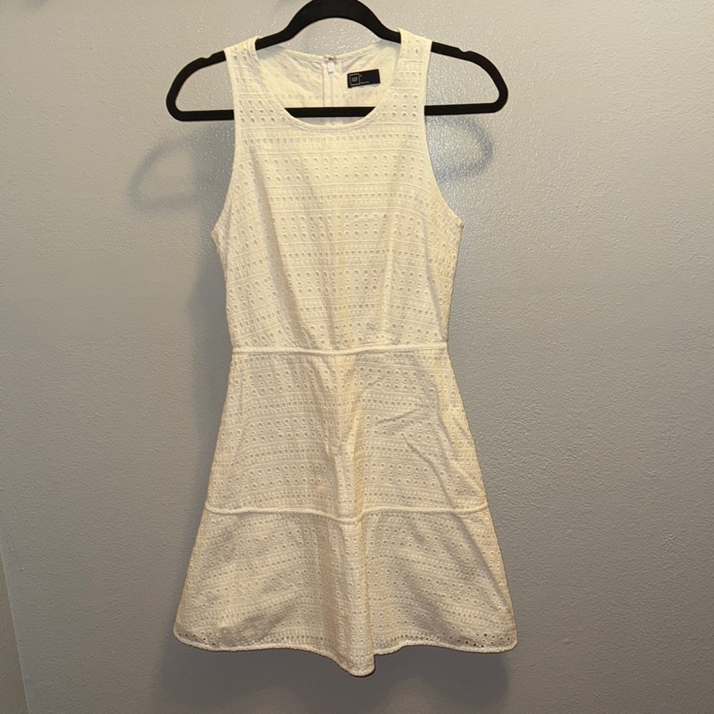 GAP White Eyelet Mini Dress